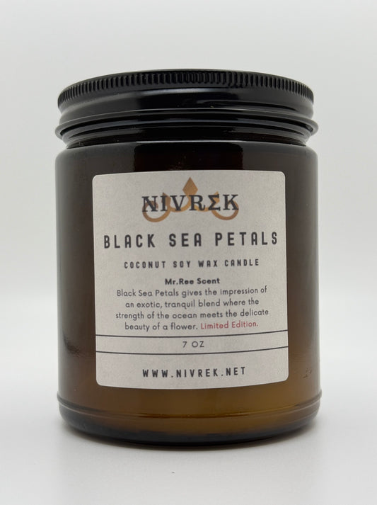 Black Sea Petals - Coconut Soy Wax Candle